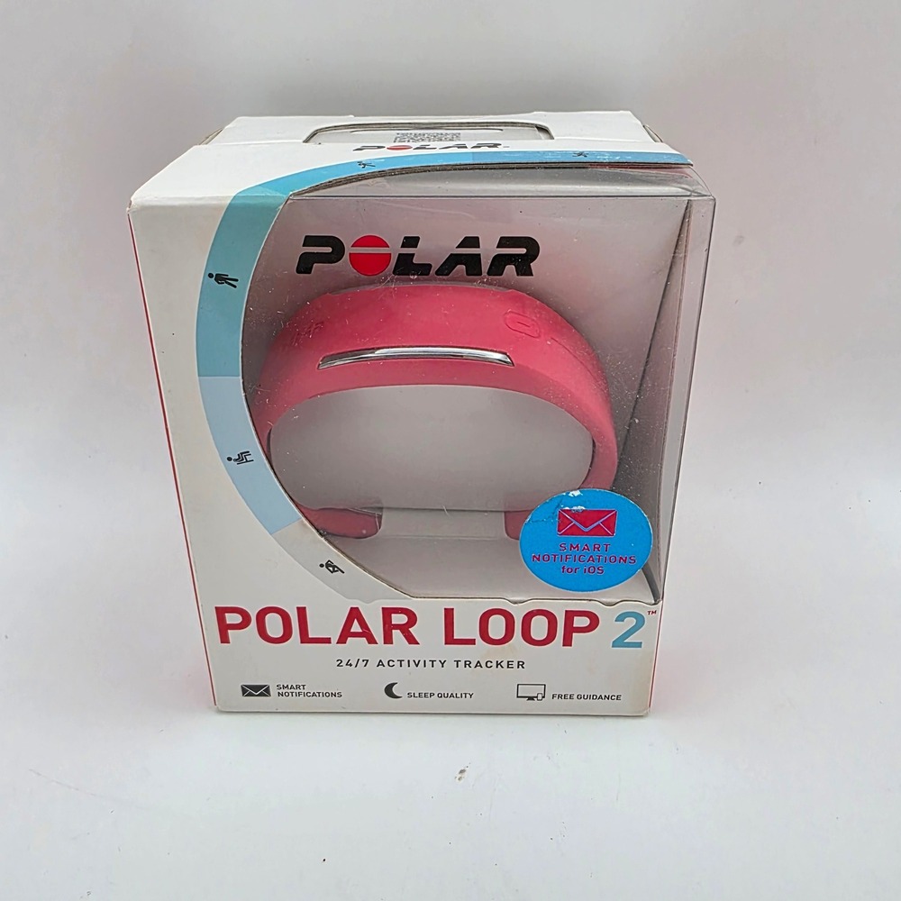 Polar Loop 2 24/7 Activity Tracker Pink Smart Notifications Waterproof